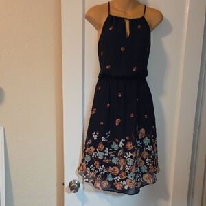 Floral Navy Dress